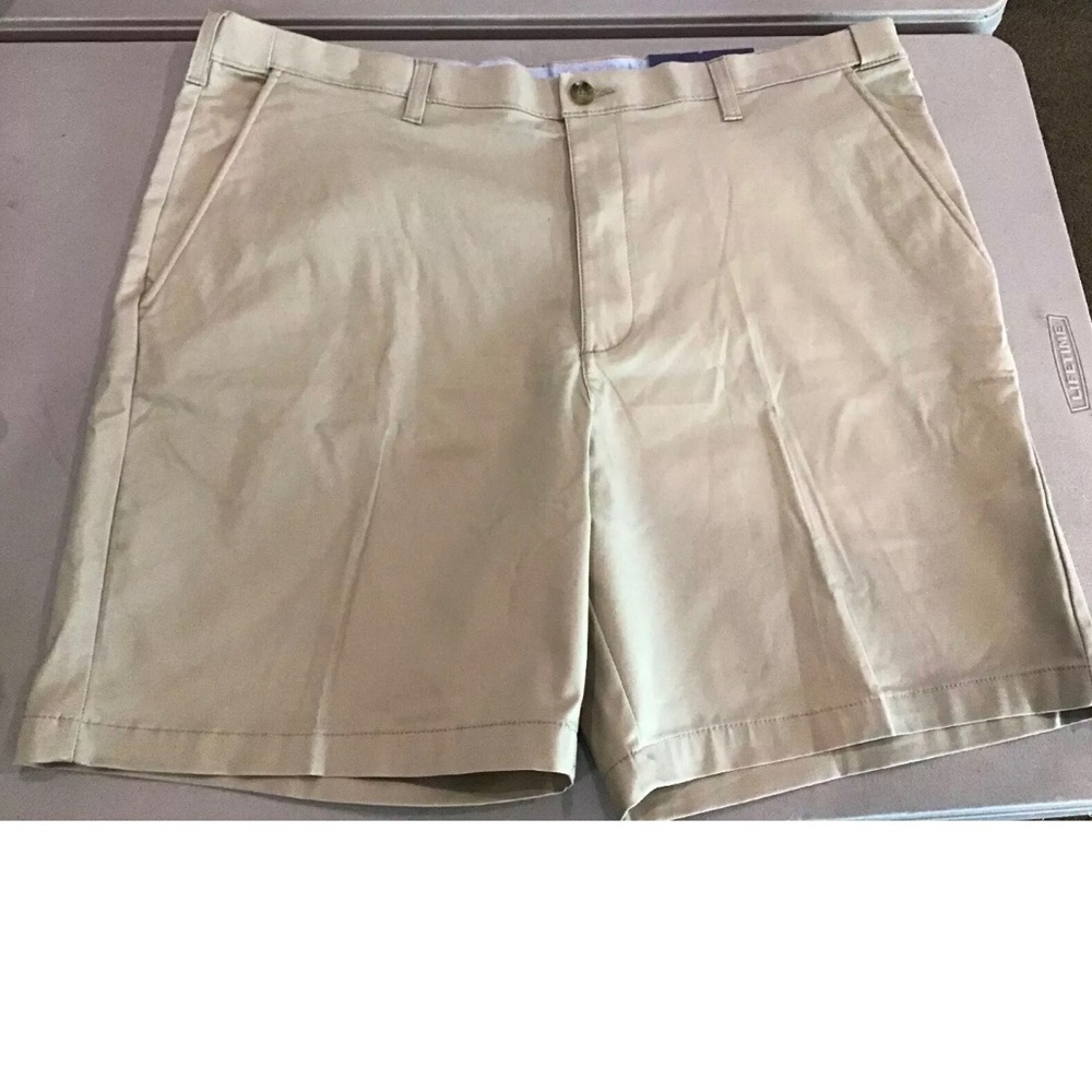Men khaki shorts (SILV BIRCH)
